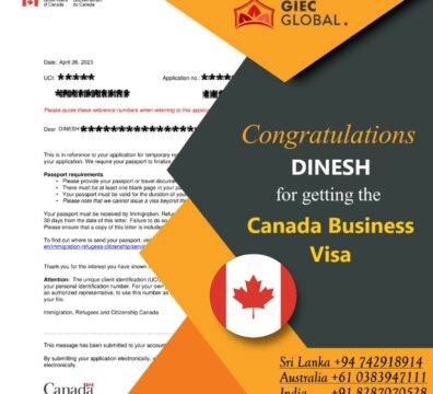 Canada Work Visa Granted of DAMITH & DINESH