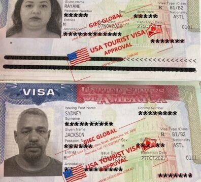 USA Tourist Visa Approved of RAYANE & JACKSON