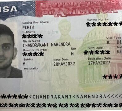 USA Tourist Visa Granted of Narendra Chandrakant