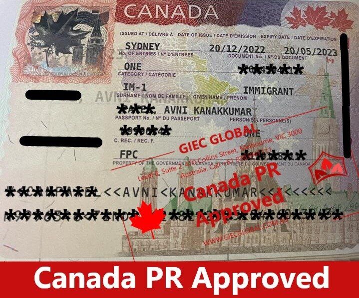 Canada Permanent Residency visa approved of Avni